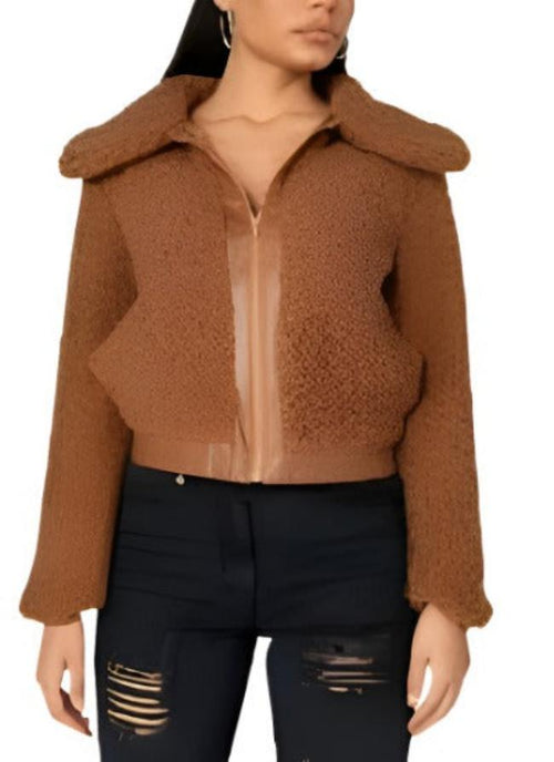 Aspen Luxe Teddy Bomber Jacket
