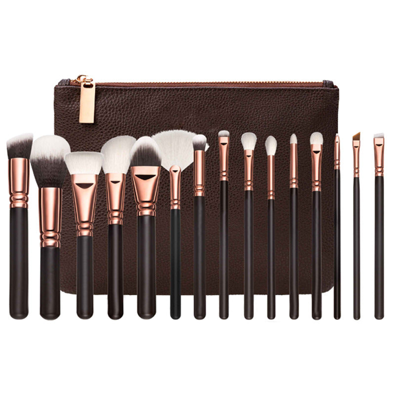 Luxe Pro 15-Piece Makeup Brush Set