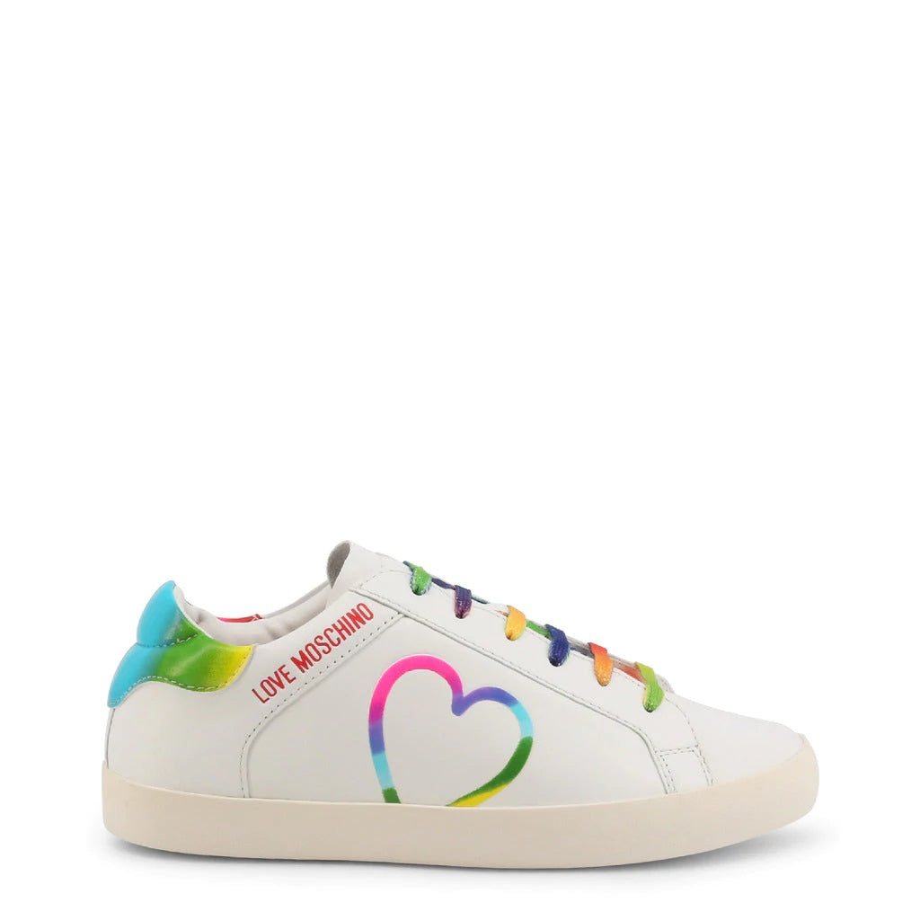 Prism Heart Sneakers – White