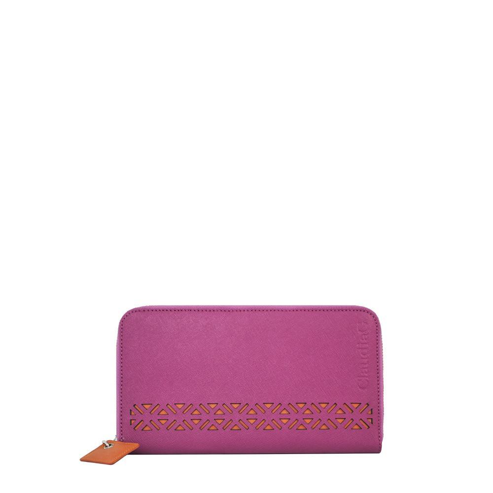 The Lotus Signature Wallet-Watermelon/Orange