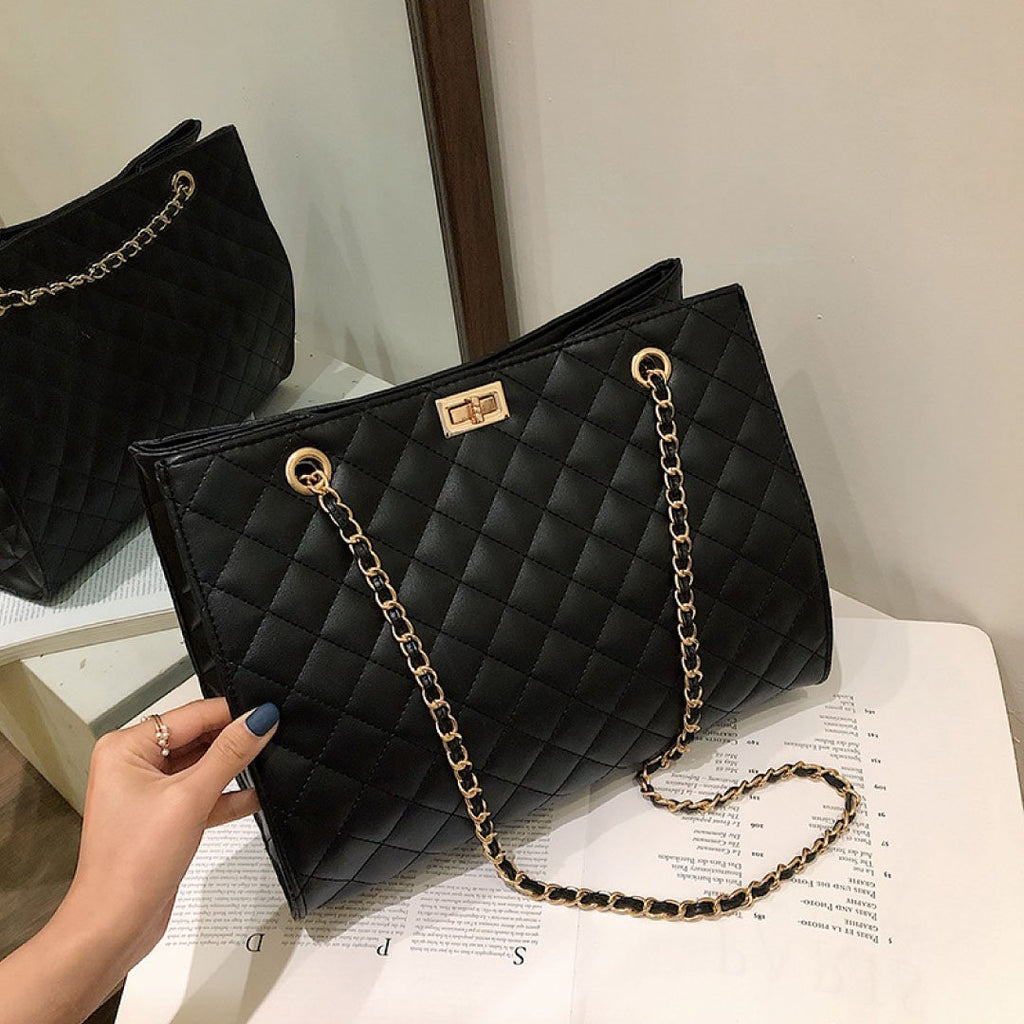 The Paris Quilted Chain Tote