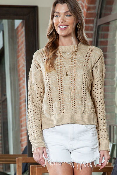 Harper Open-Knit Sweater
