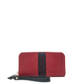 The Milan Signature Zip Wallet - Cab/Midnight Black