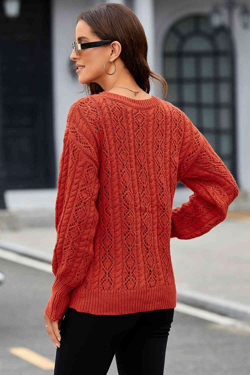 Autumn Haven Cable Knit Sweater