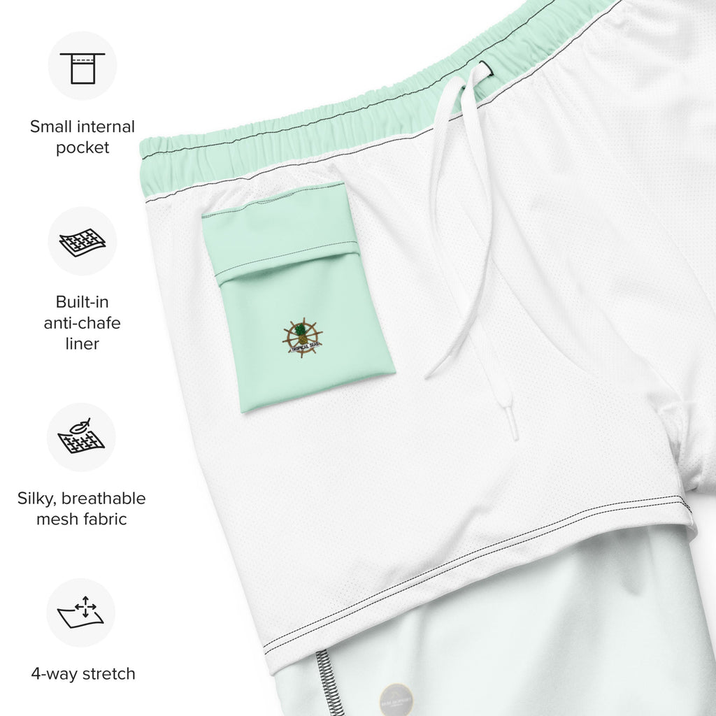 Coastal Breeze Men's Board Shorts (Green)