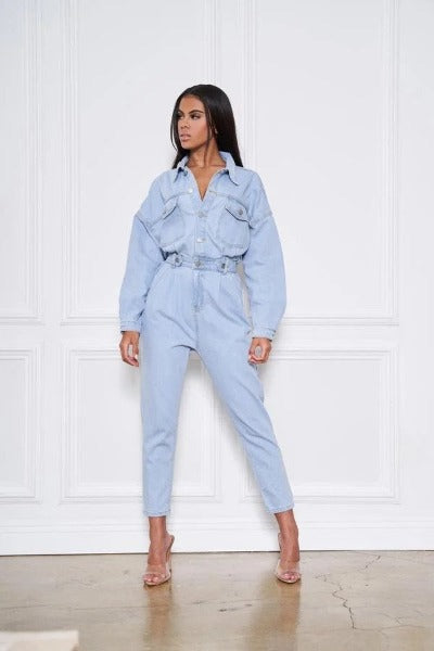 The Weekend Denim Utility Jumpsuit
