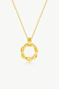 Auréa Twisted Gold Pendant Necklace