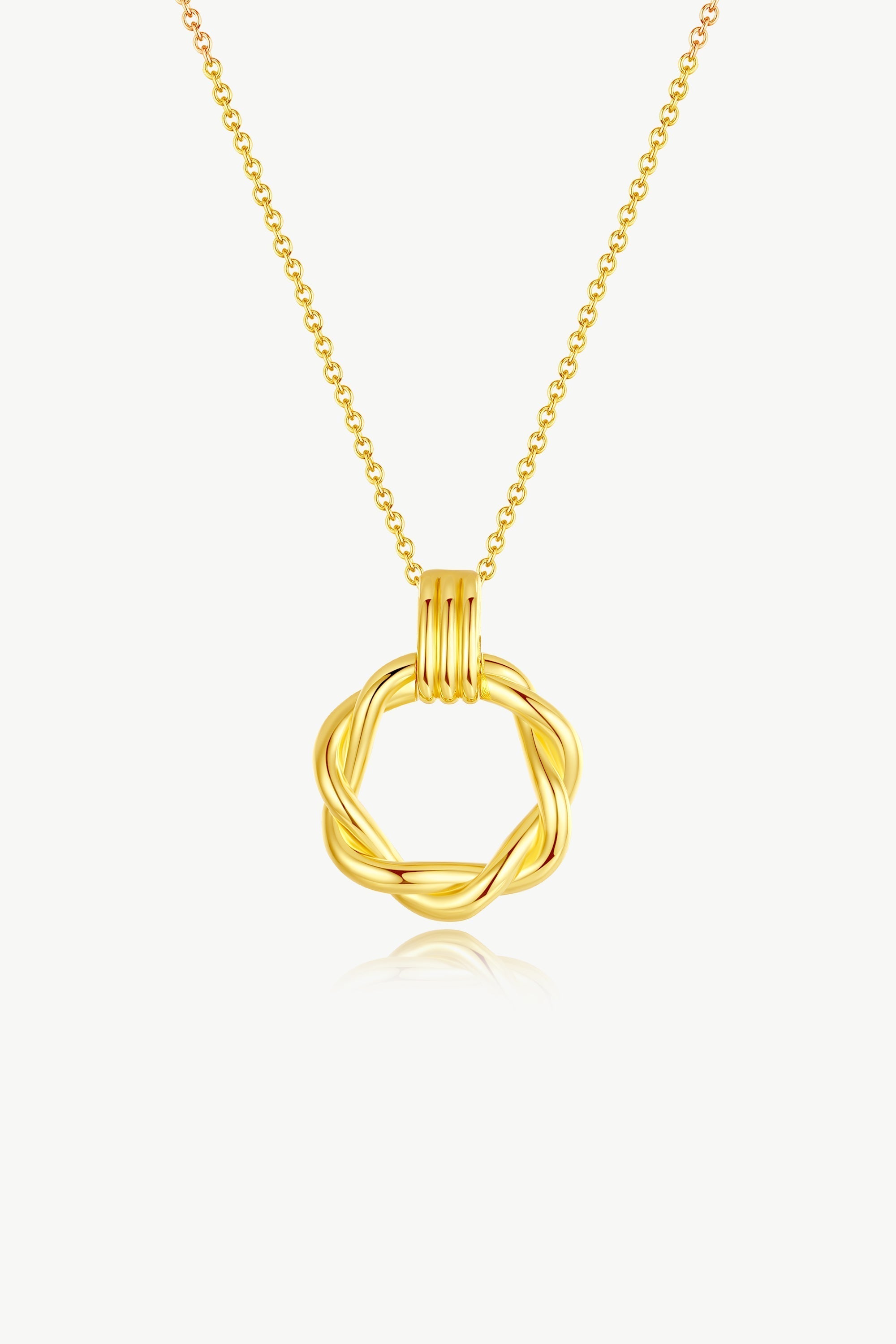 Auréa Twisted Gold Pendant Necklace