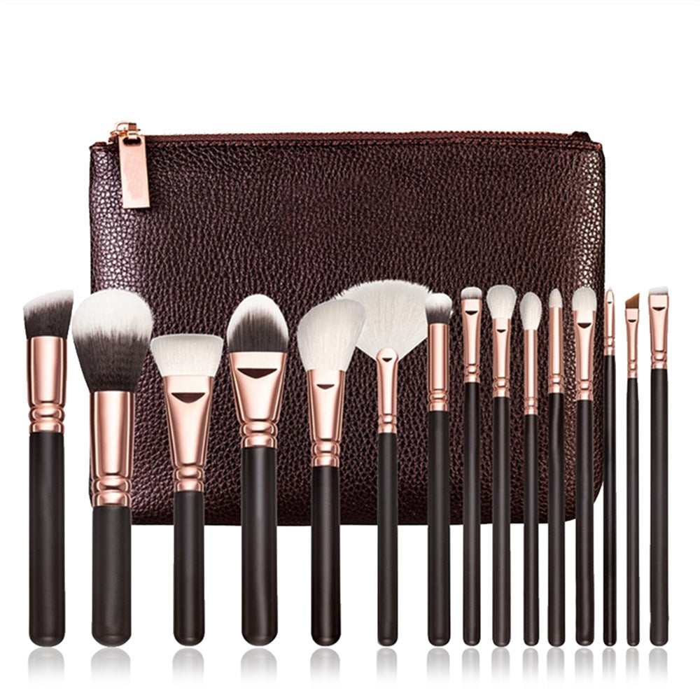 Luxe Pro 15-Piece Makeup Brush Set