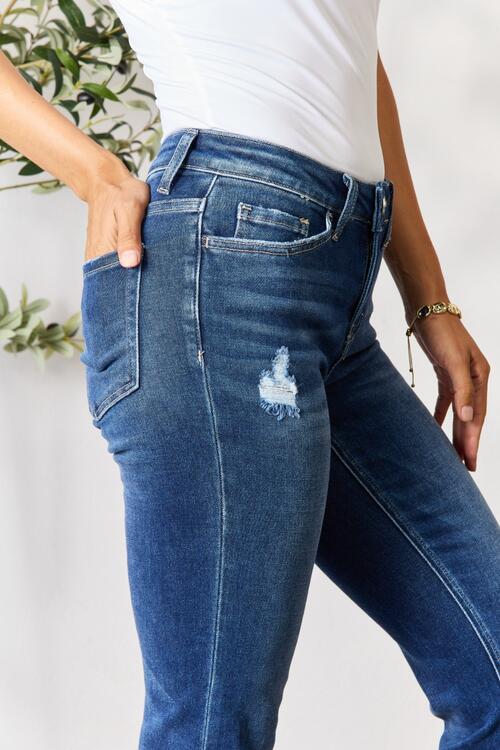 Harper Distressed Ankle Jeans