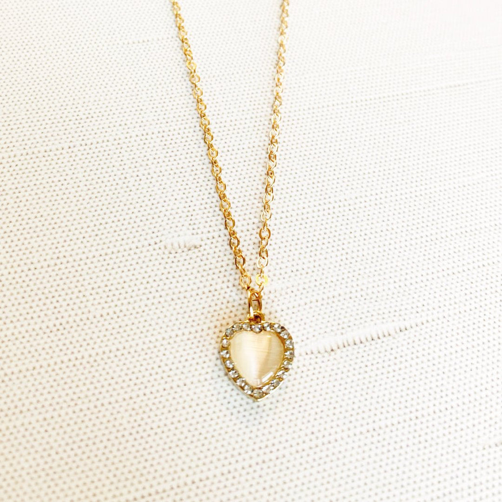 Golden Heart Pendant Necklace