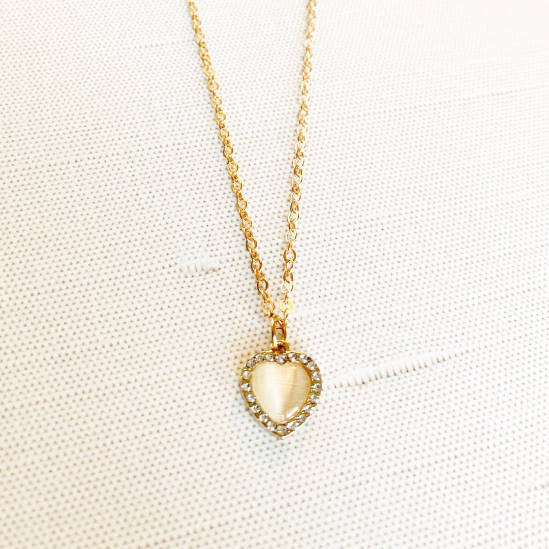 Golden Heart Pendant Necklace