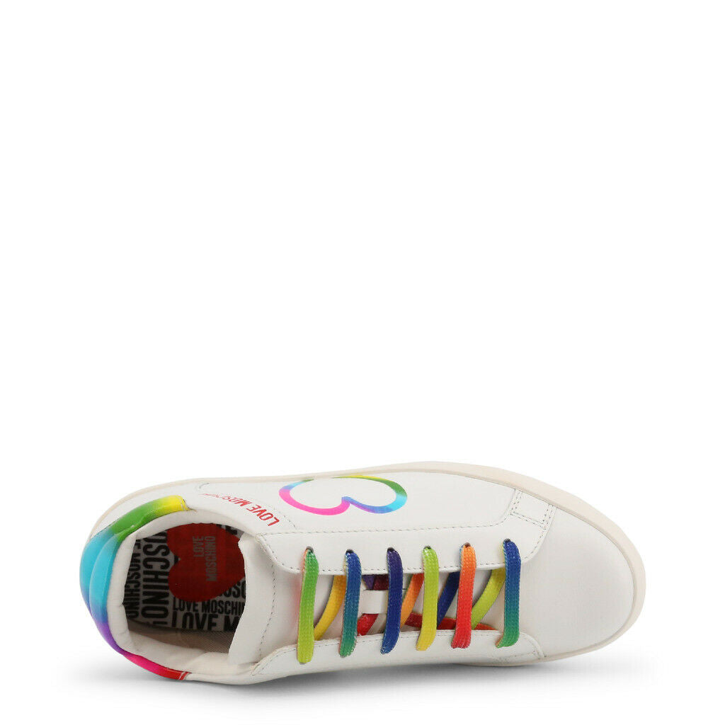 Prism Heart Sneakers – White