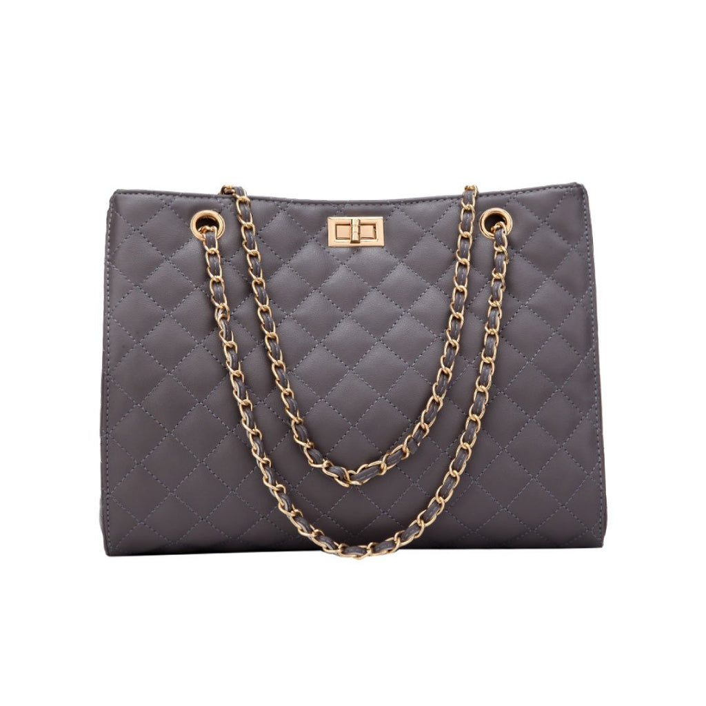 The Paris Quilted Chain Tote