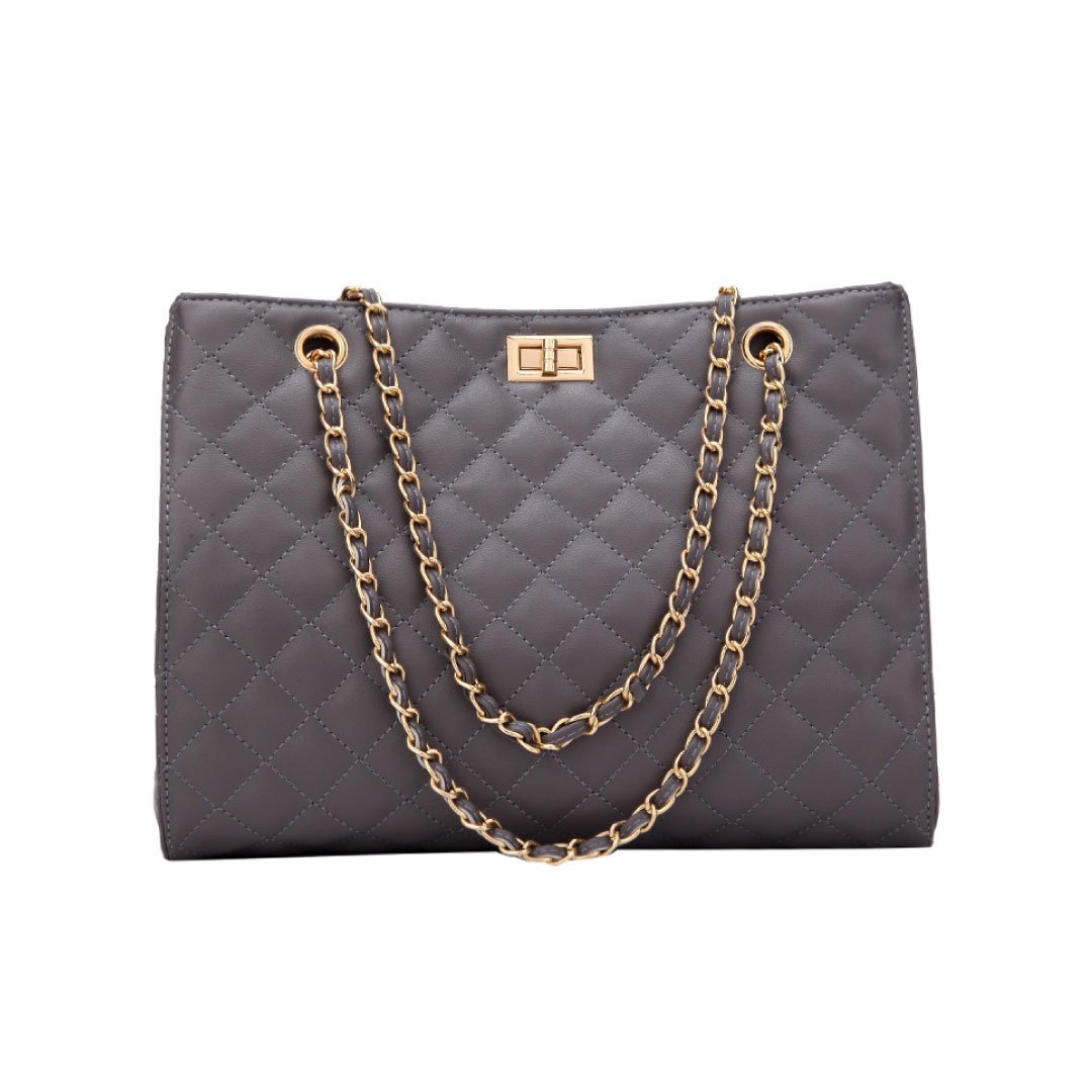The Paris Quilted Chain Tote