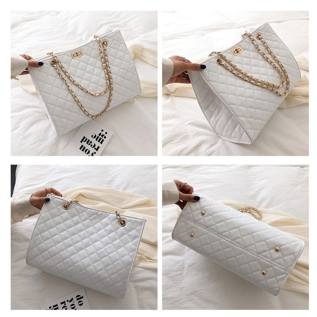 The Paris Quilted Chain Tote