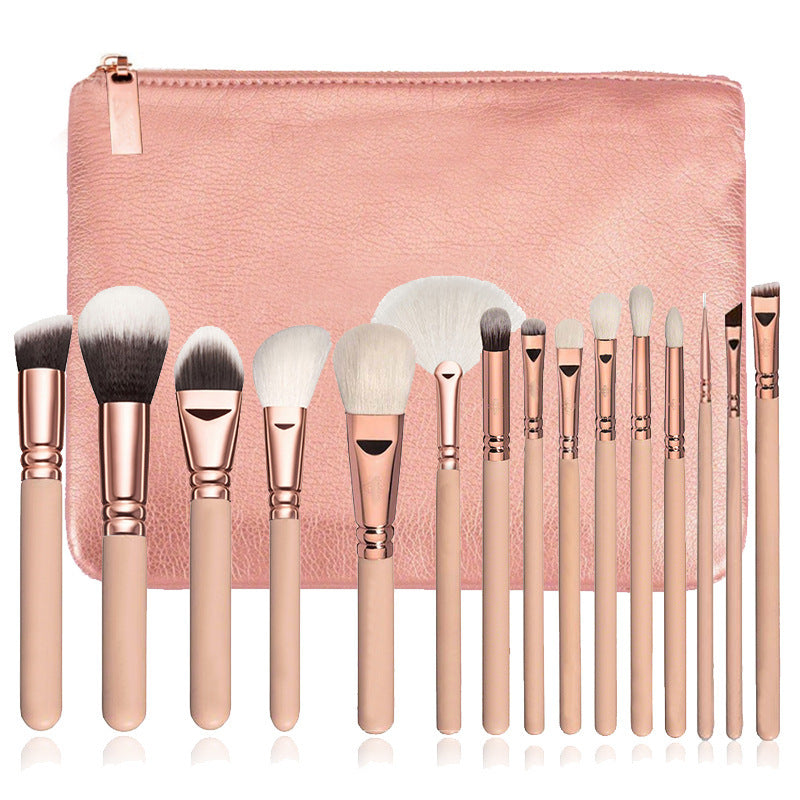 Luxe Pro 15-Piece Makeup Brush Set