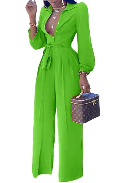 The Amber Hour Wide-Leg Jumpsuit
