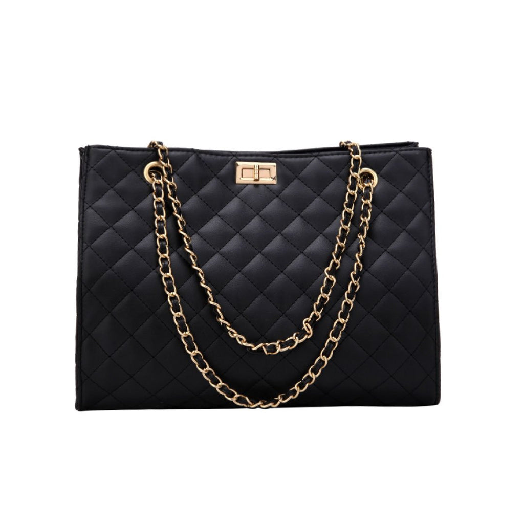 The Paris Quilted Chain Tote