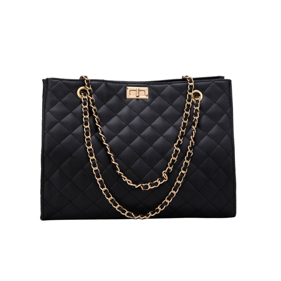 The Paris Quilted Chain Tote
