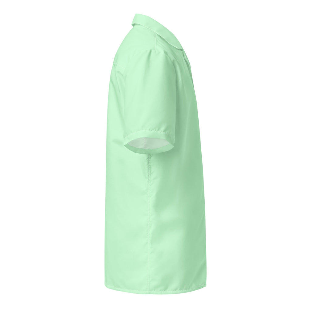 Mint Breeze Short-Sleeve Button-Up