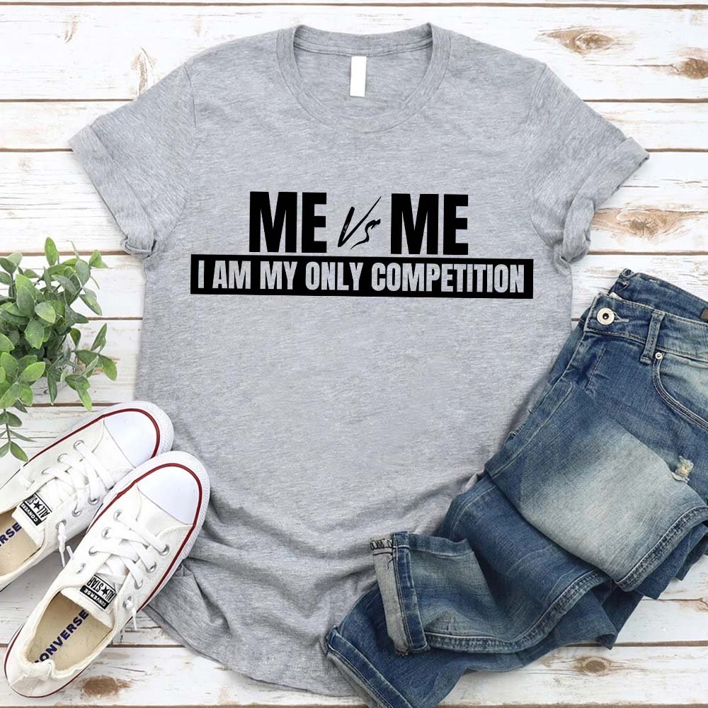 Me vs. Me Motivational Graphic Tee
