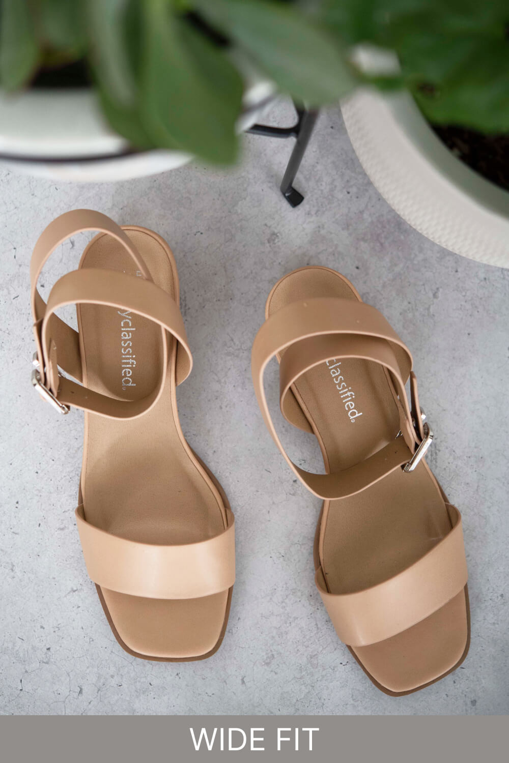 The Emery Block Heel – Nude