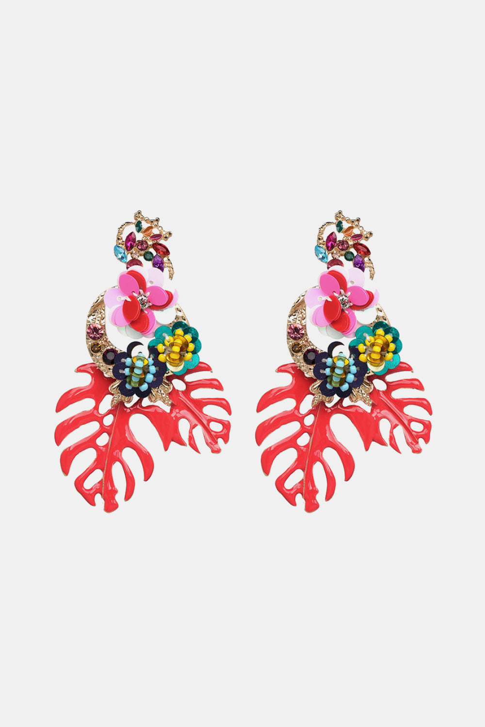 Tropical Bloom Statement Earrings