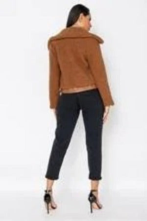 Aspen Luxe Teddy Bomber Jacket