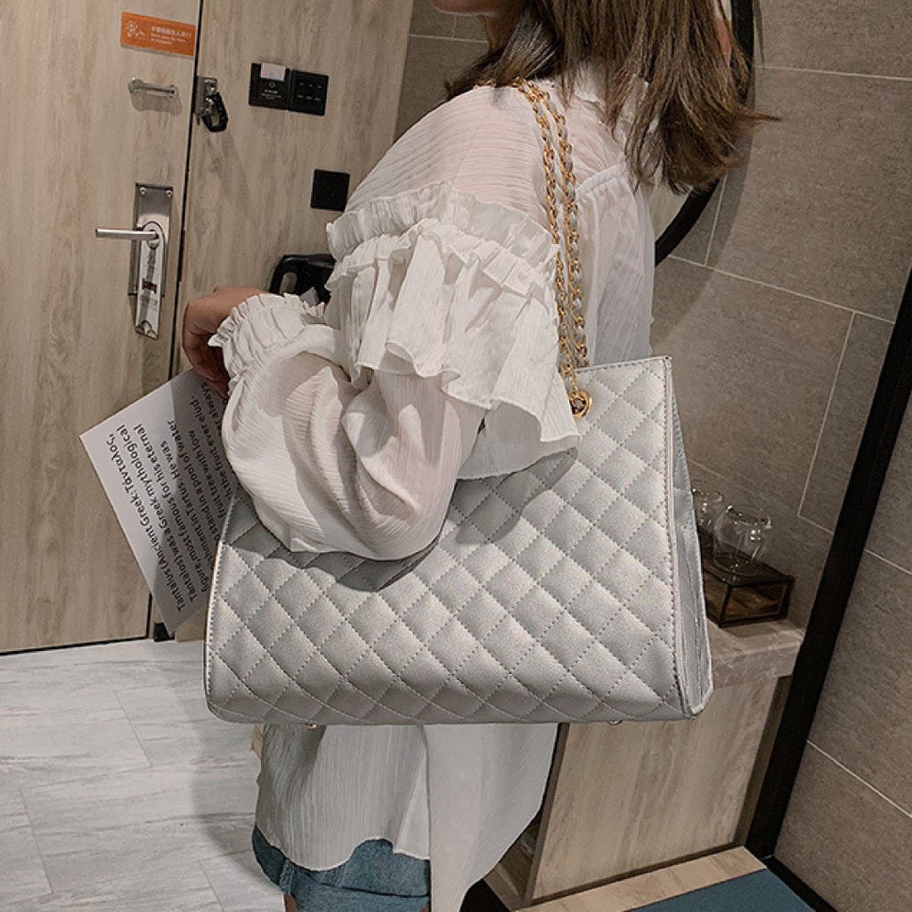 The Paris Quilted Chain Tote