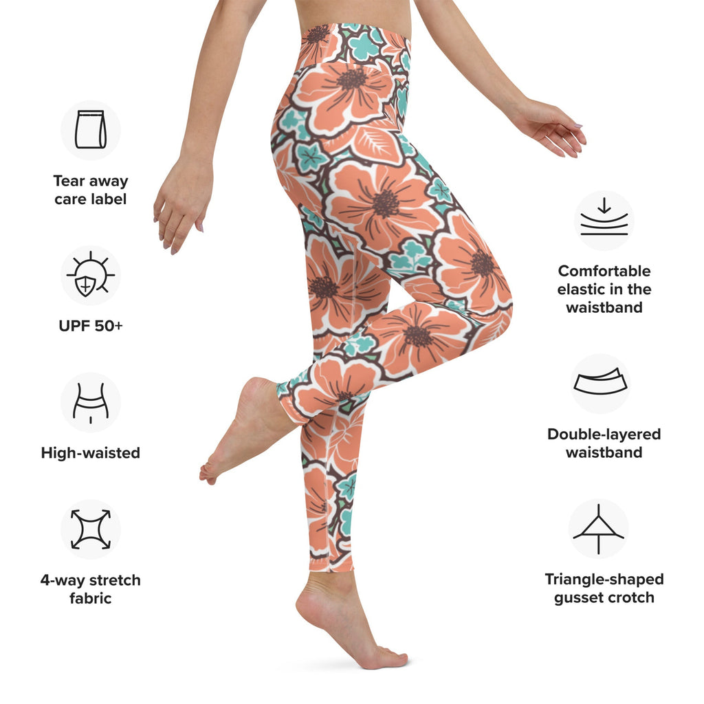Sunset Bloom High-Waist Leggings