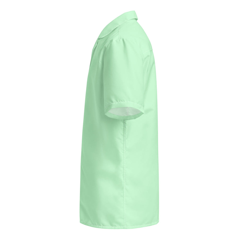 Mint Breeze Short-Sleeve Button-Up