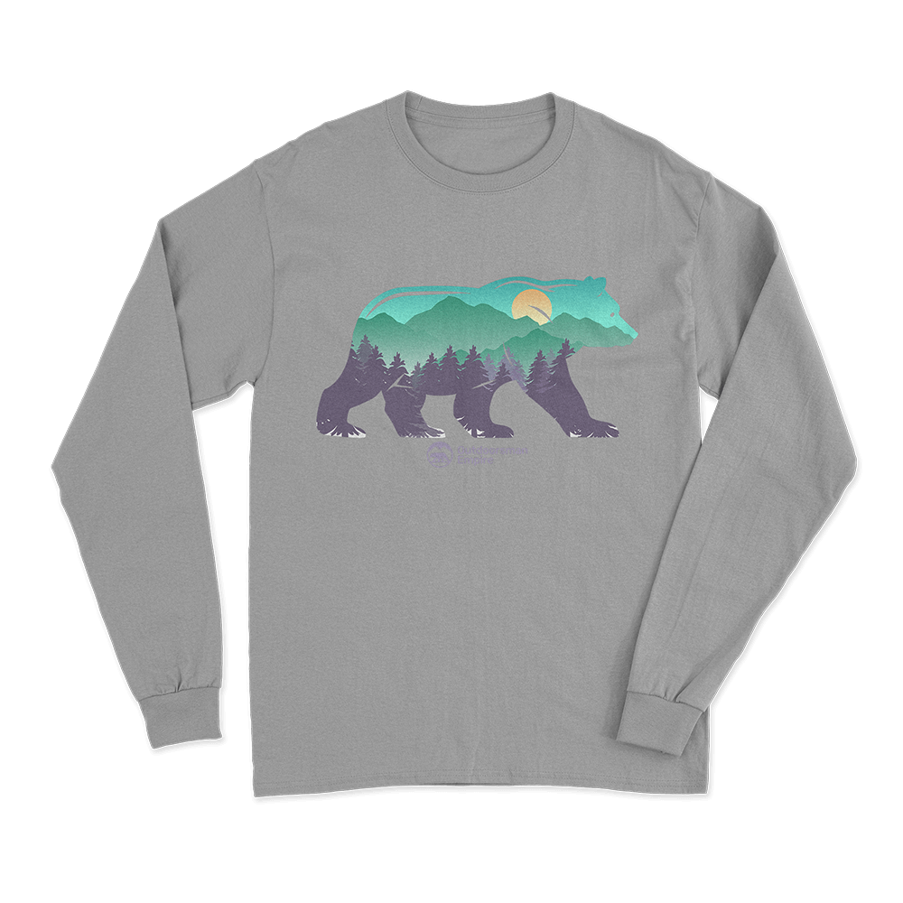Mountain Bear Long Sleeve Graphic Tee