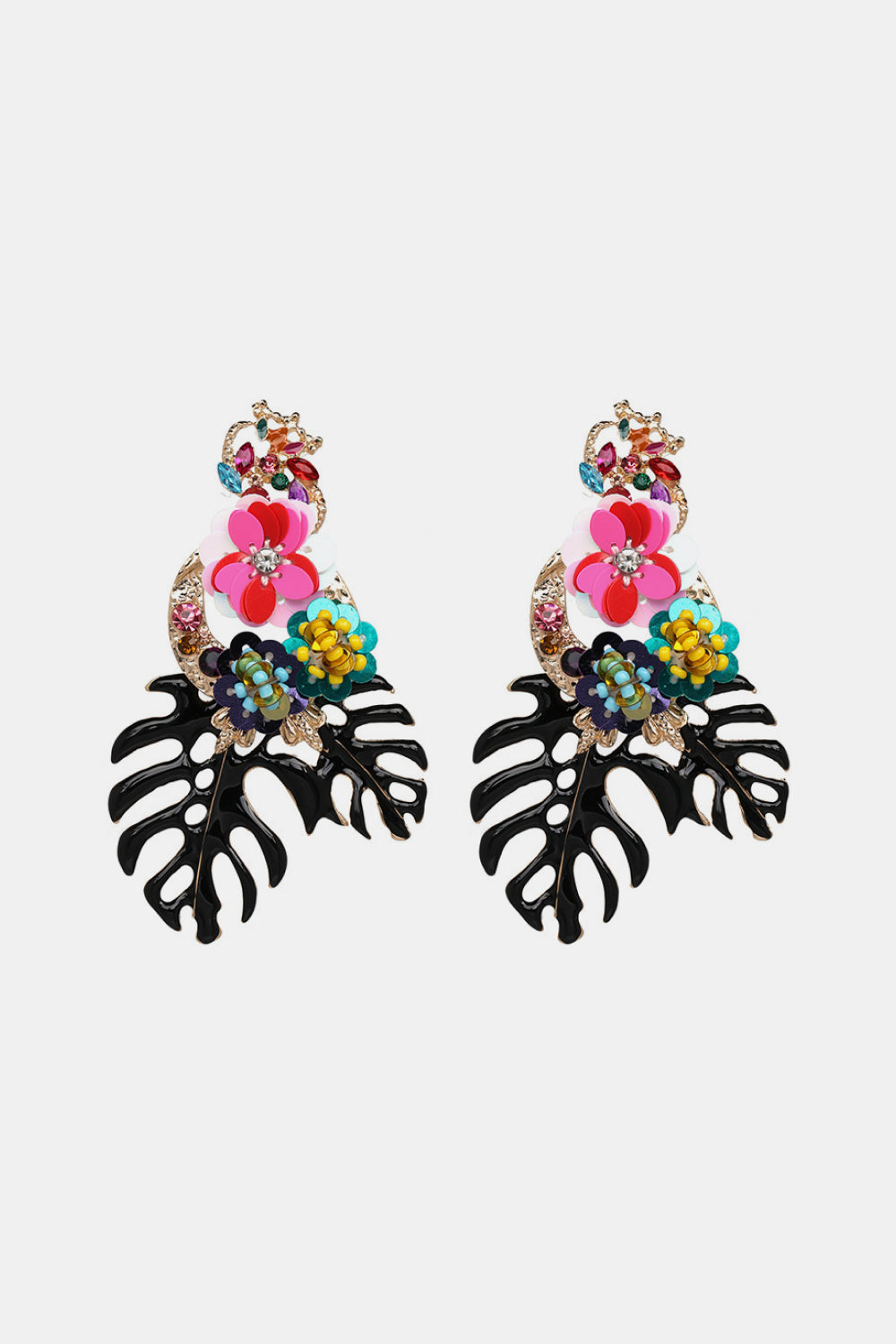 Tropical Bloom Statement Earrings