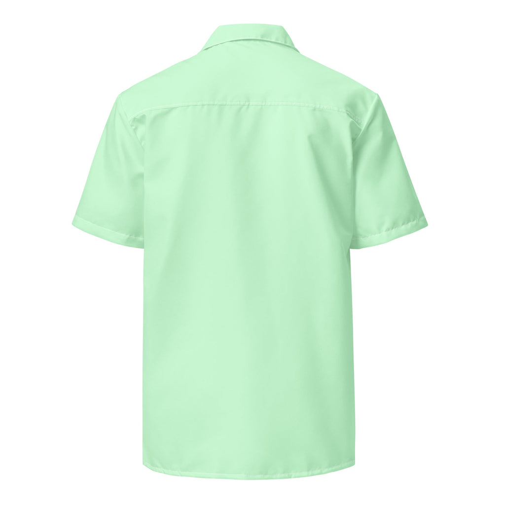 Mint Breeze Short-Sleeve Button-Up