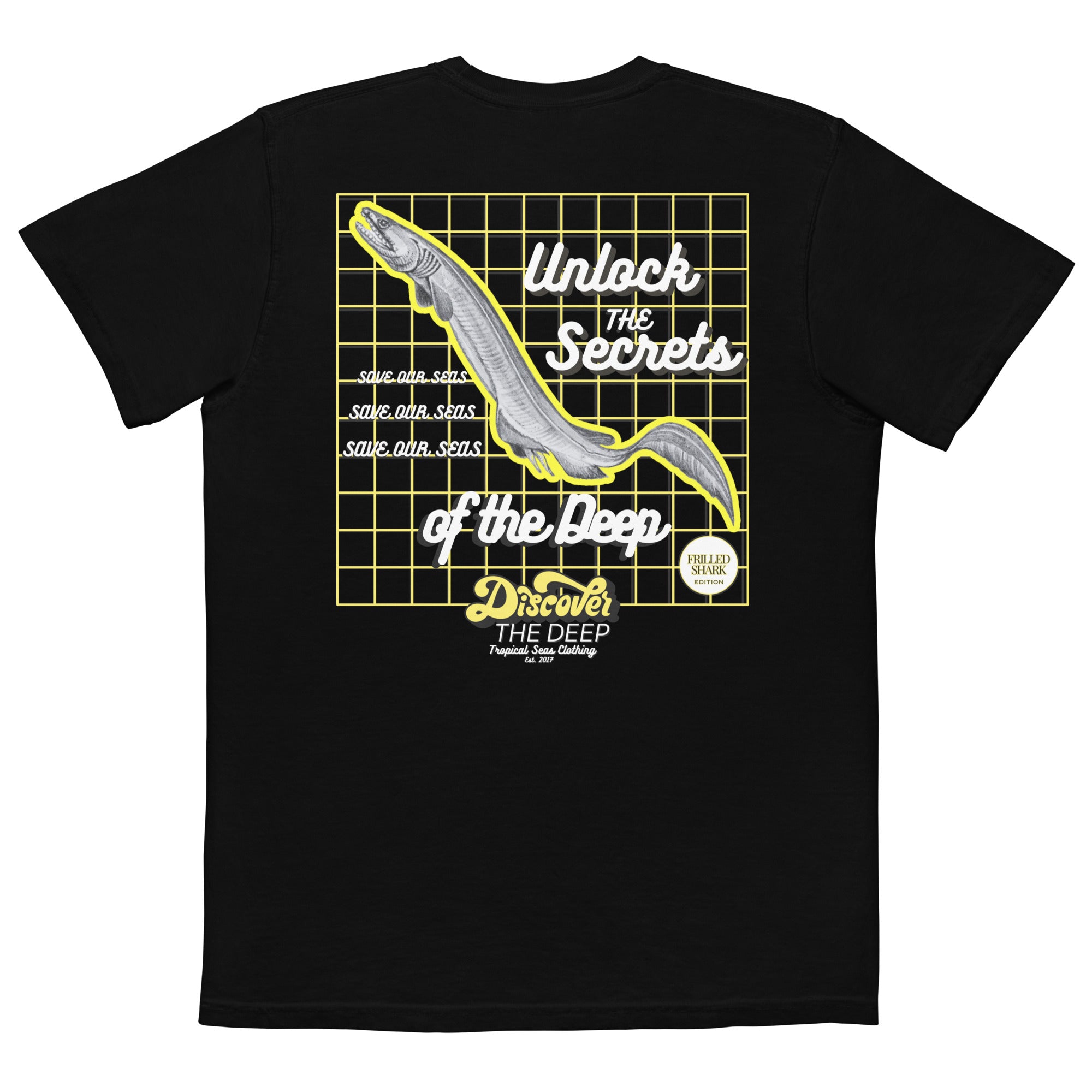 Deep Blue Shark Pocket Tee