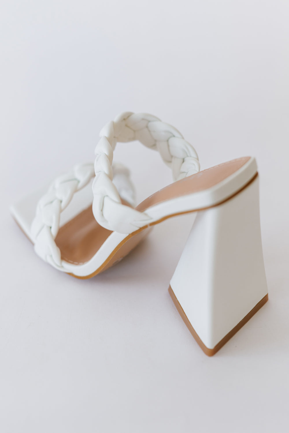 The Bianca Braided Heel – Ivory