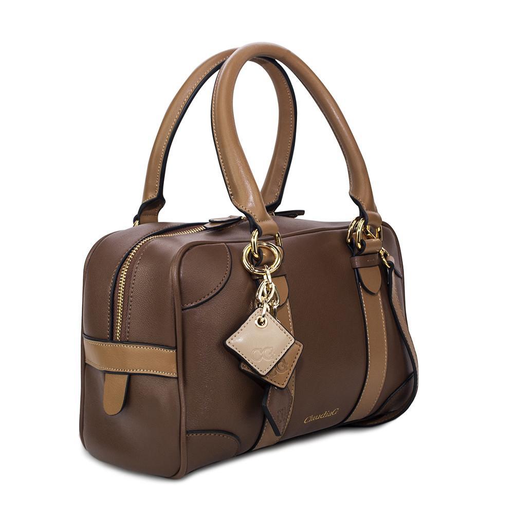 The Charlotte Executive Satchel - Chocolate / Caramel