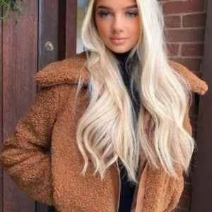 Aspen Luxe Teddy Bomber Jacket