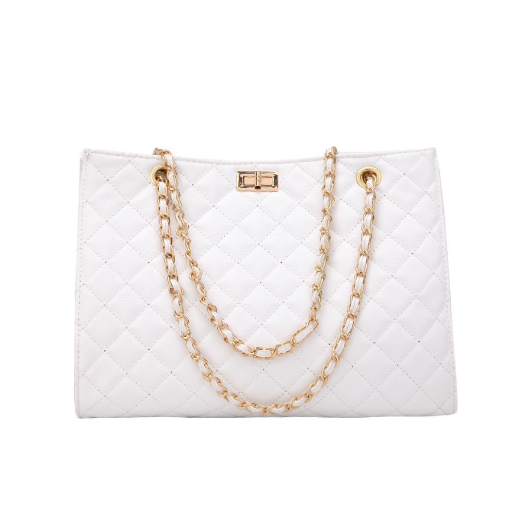 The Paris Quilted Chain Tote