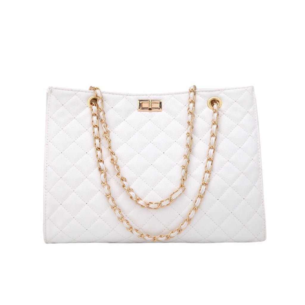 The Paris Quilted Chain Tote