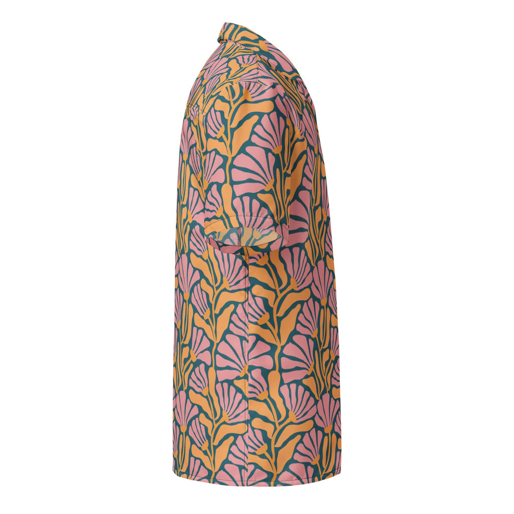 Tropic Orchid Point Button-Down Hawaiian Shirt