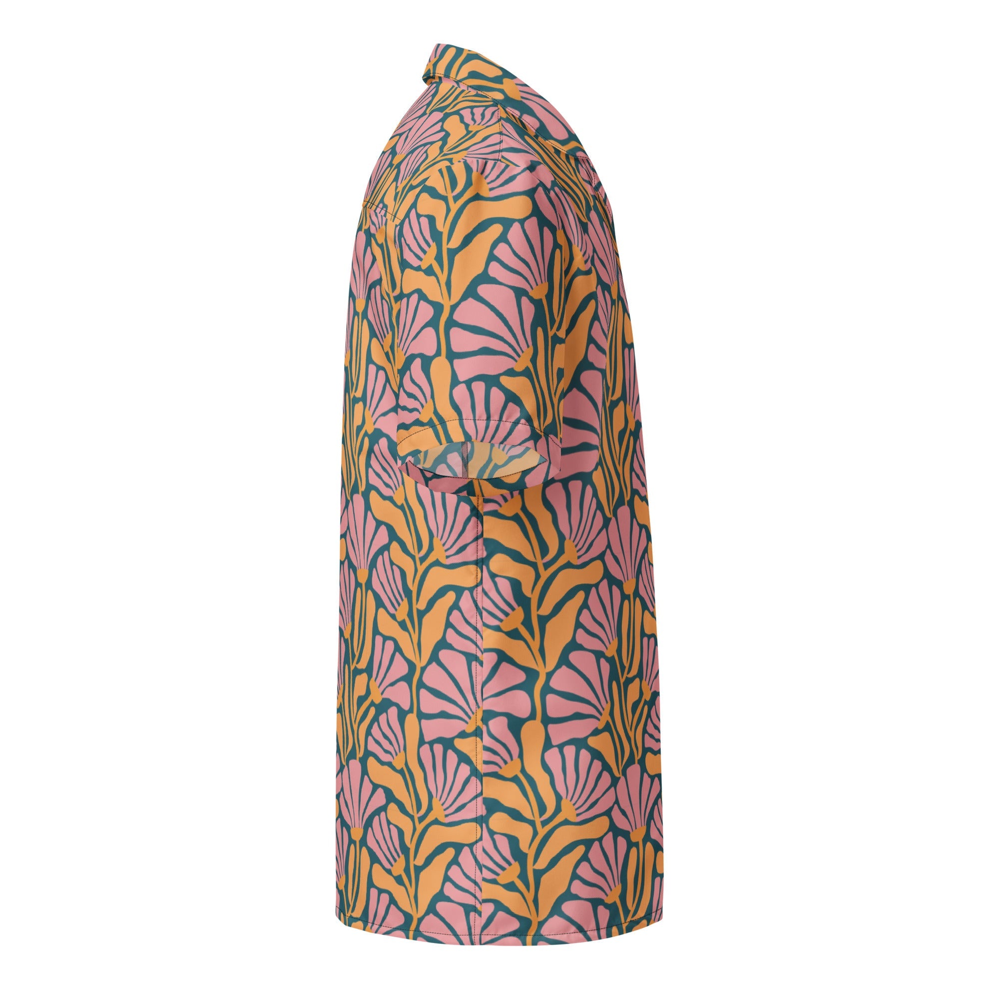 Tropic Orchid Point Button-Down Hawaiian Shirt