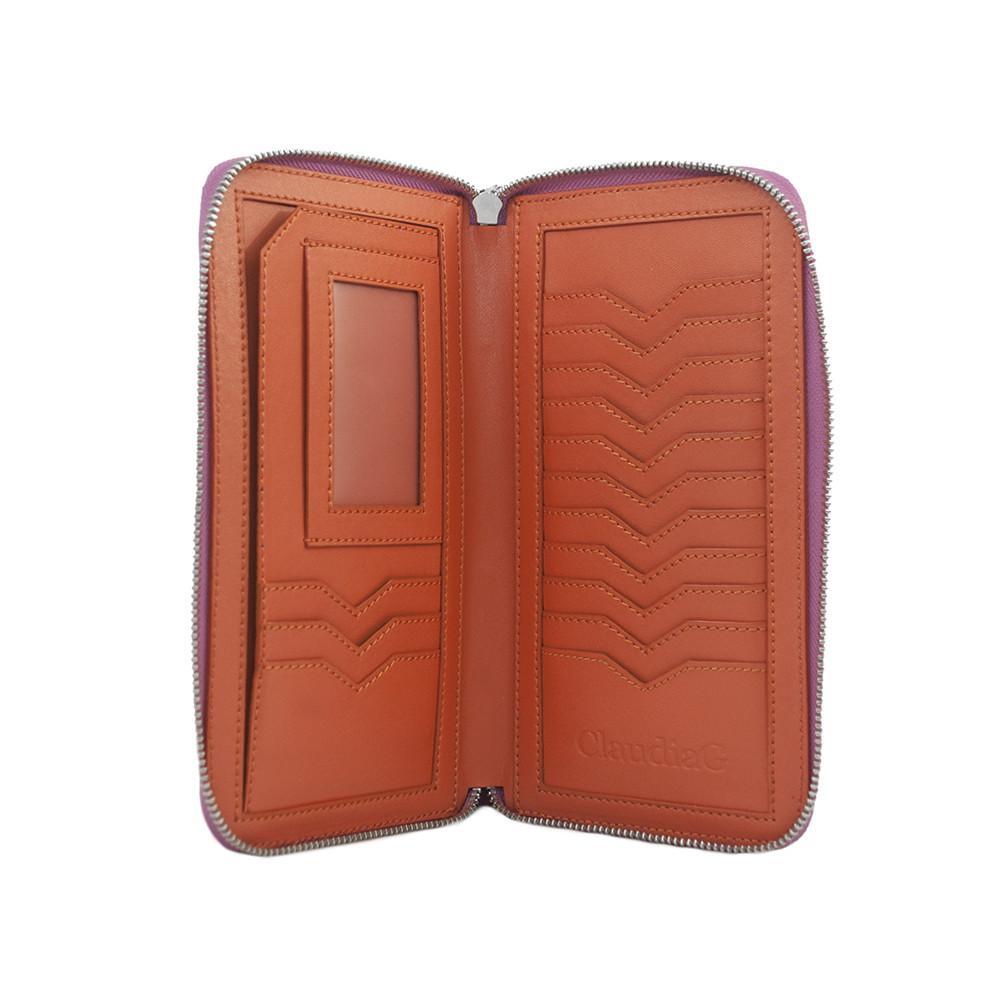 The Lotus Signature Wallet-Watermelon/Orange
