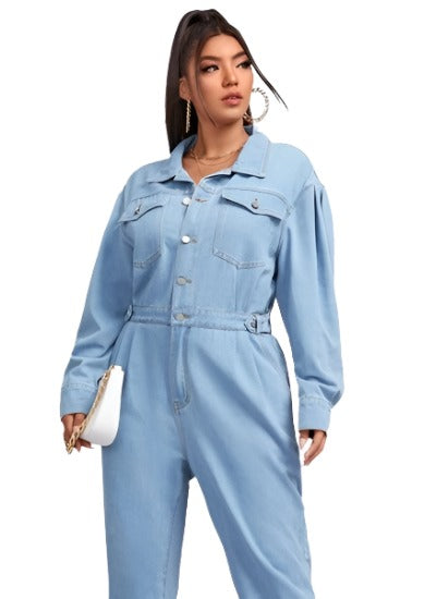The Weekend Denim Utility Jumpsuit