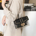 The Monaco Studded Crossbody - Clear/Black