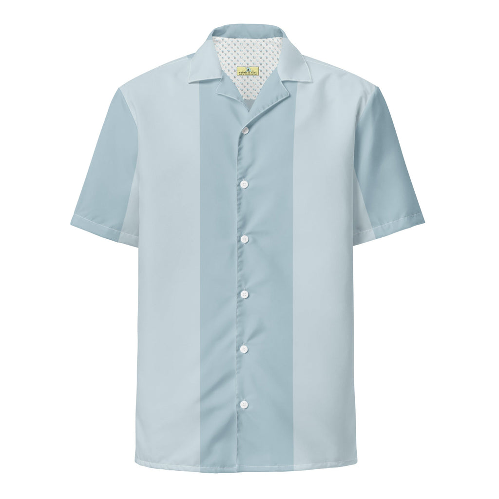 Coastal Mist Short-Sleeve Button-Up