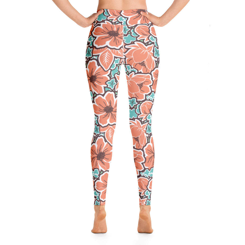 Sunset Bloom High-Waist Leggings