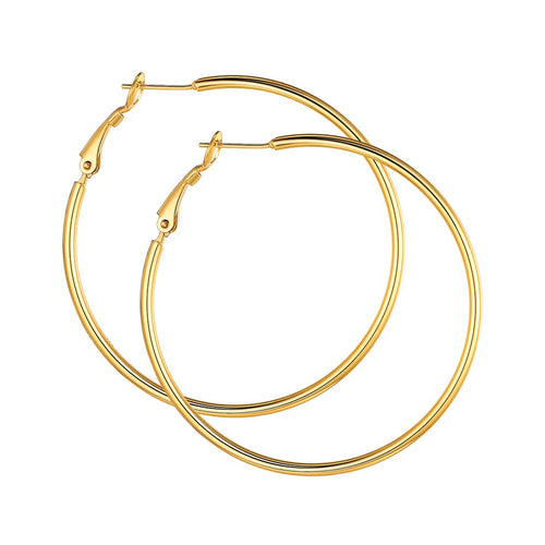 Classic Luxe Gold Hoop Earrings