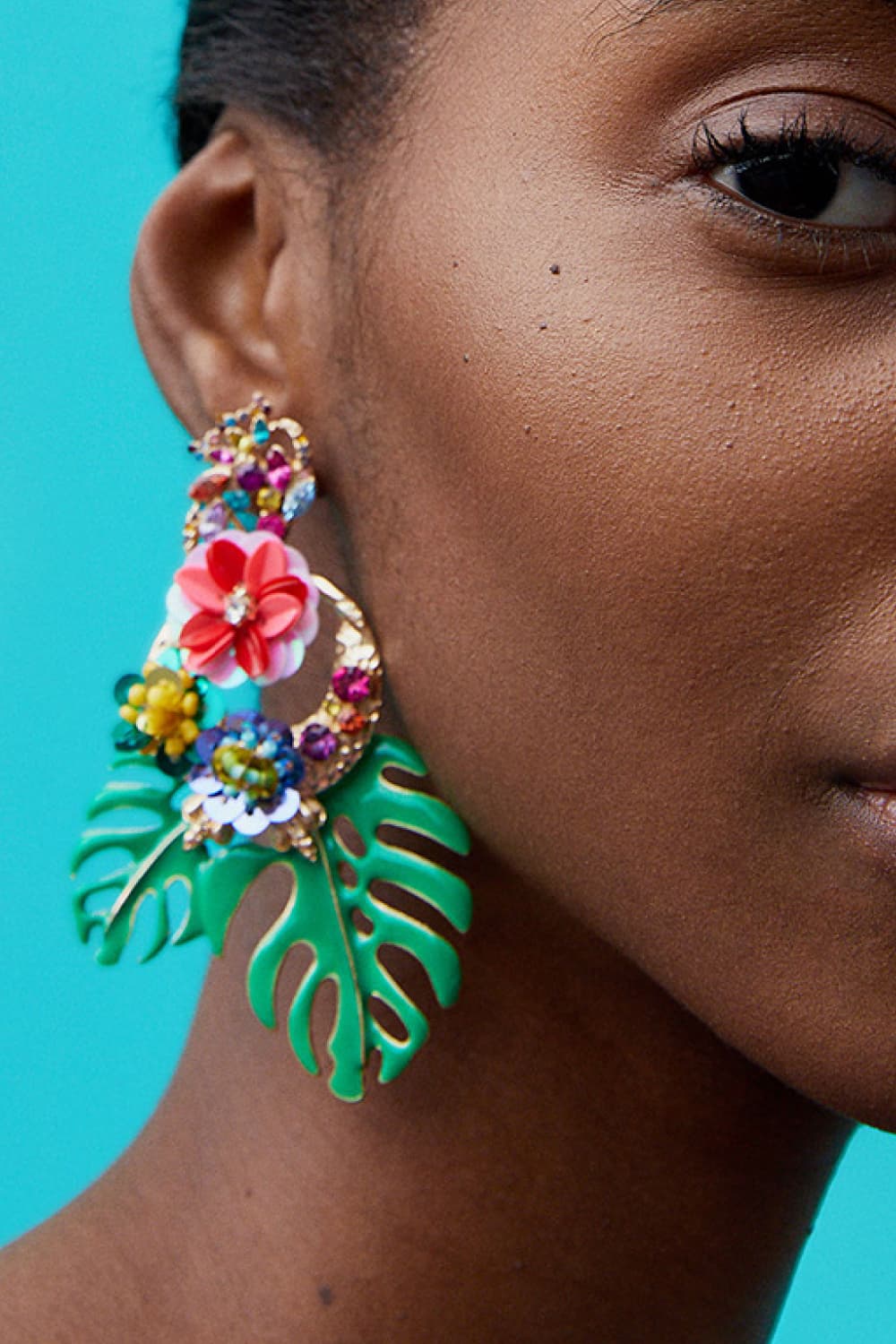 Tropical Bloom Statement Earrings